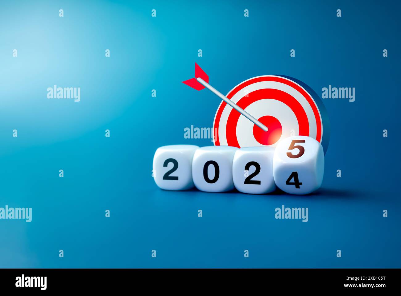 Business success plan and trends in new year 2025, banner background