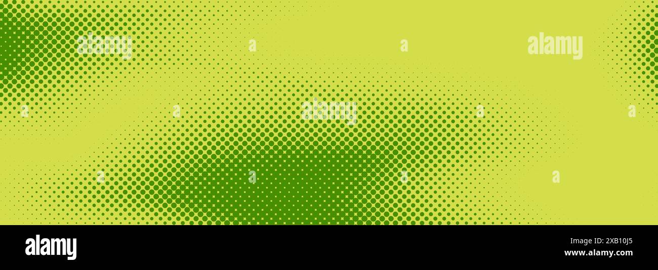 Green halftone pattern. Retro comic gradient background. Bright ...
