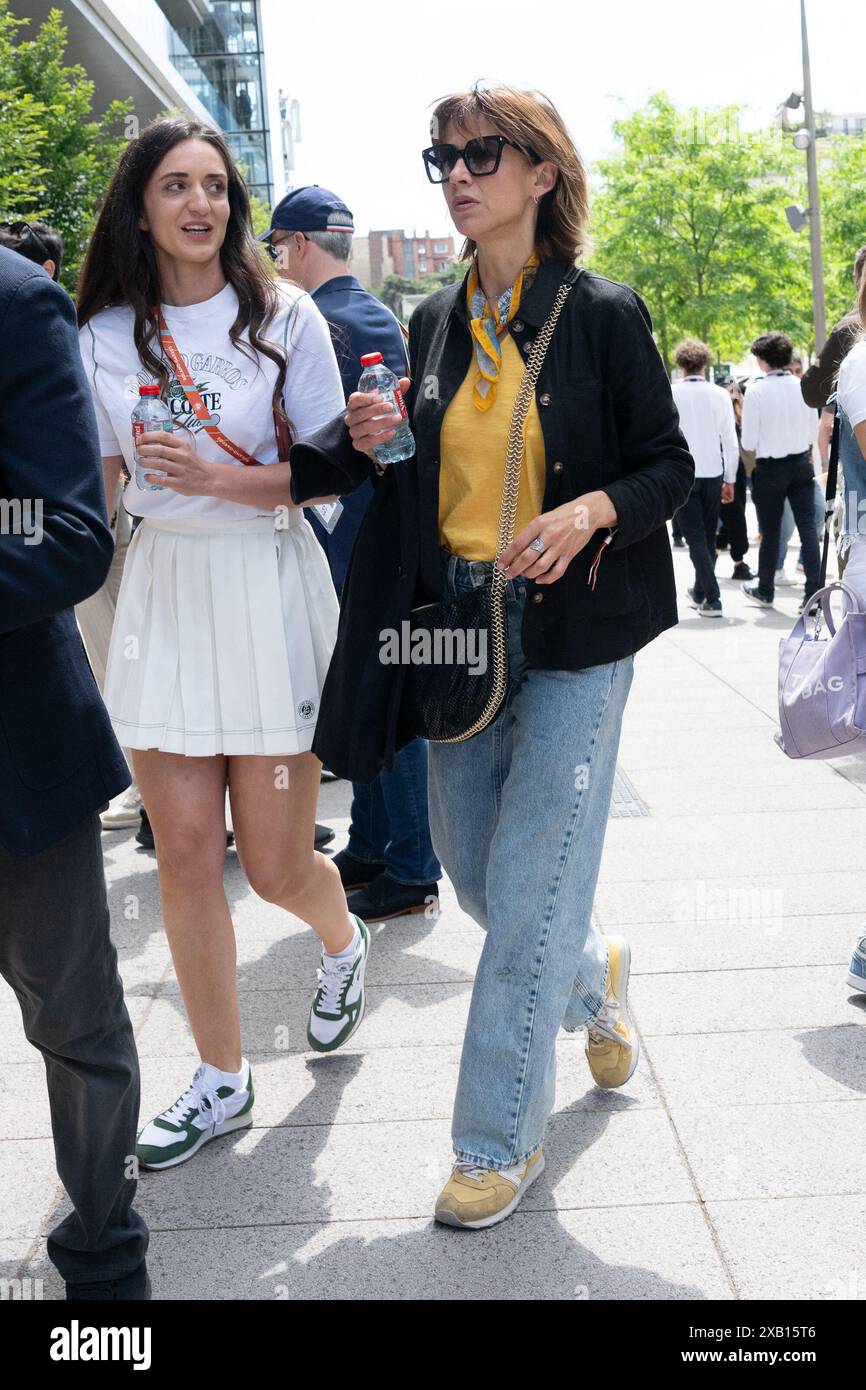 Paris, France. 09th June, 2024. Sophie Marceau attends the Men Final of  Roland Garros at Roland Garros on June 9, 2024 in Paris, France. Photo by  Laurent Zabulon/ABACAPRESS.COM Credit: Abaca Press/Alamy Live, image size:866x1390