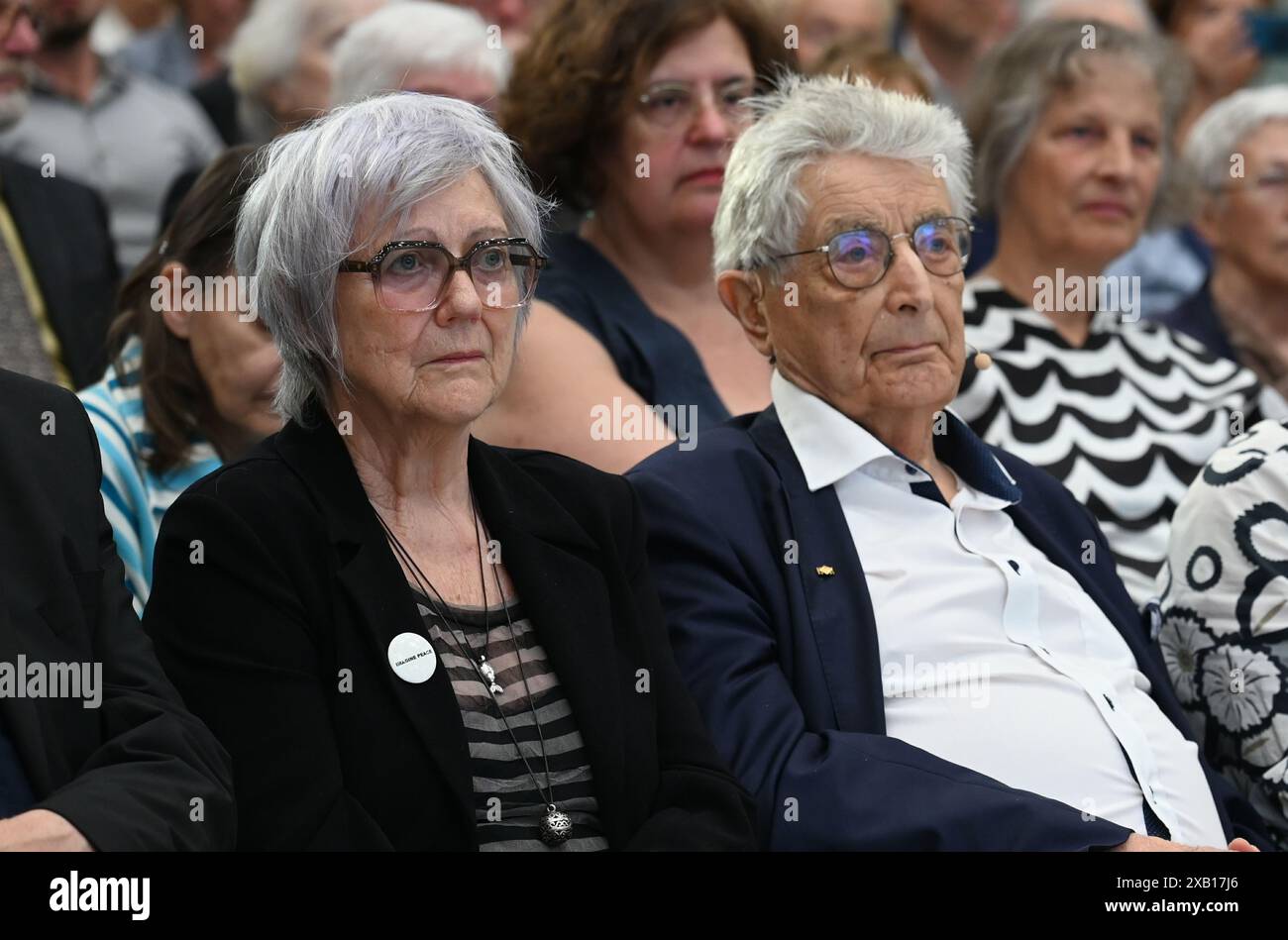Cologne, Germany. 09th June, 2024. Politician Gerhart Baum and his wife