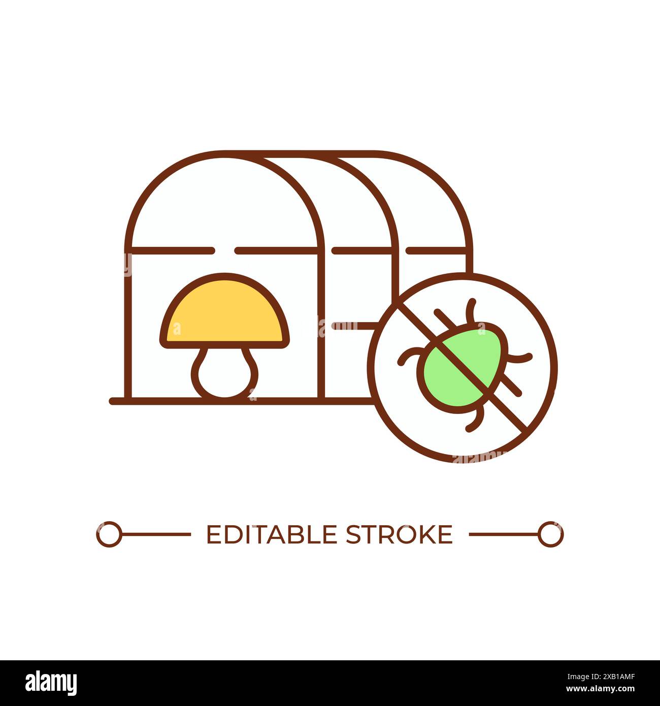 Pest control RGB color icon Stock Vector