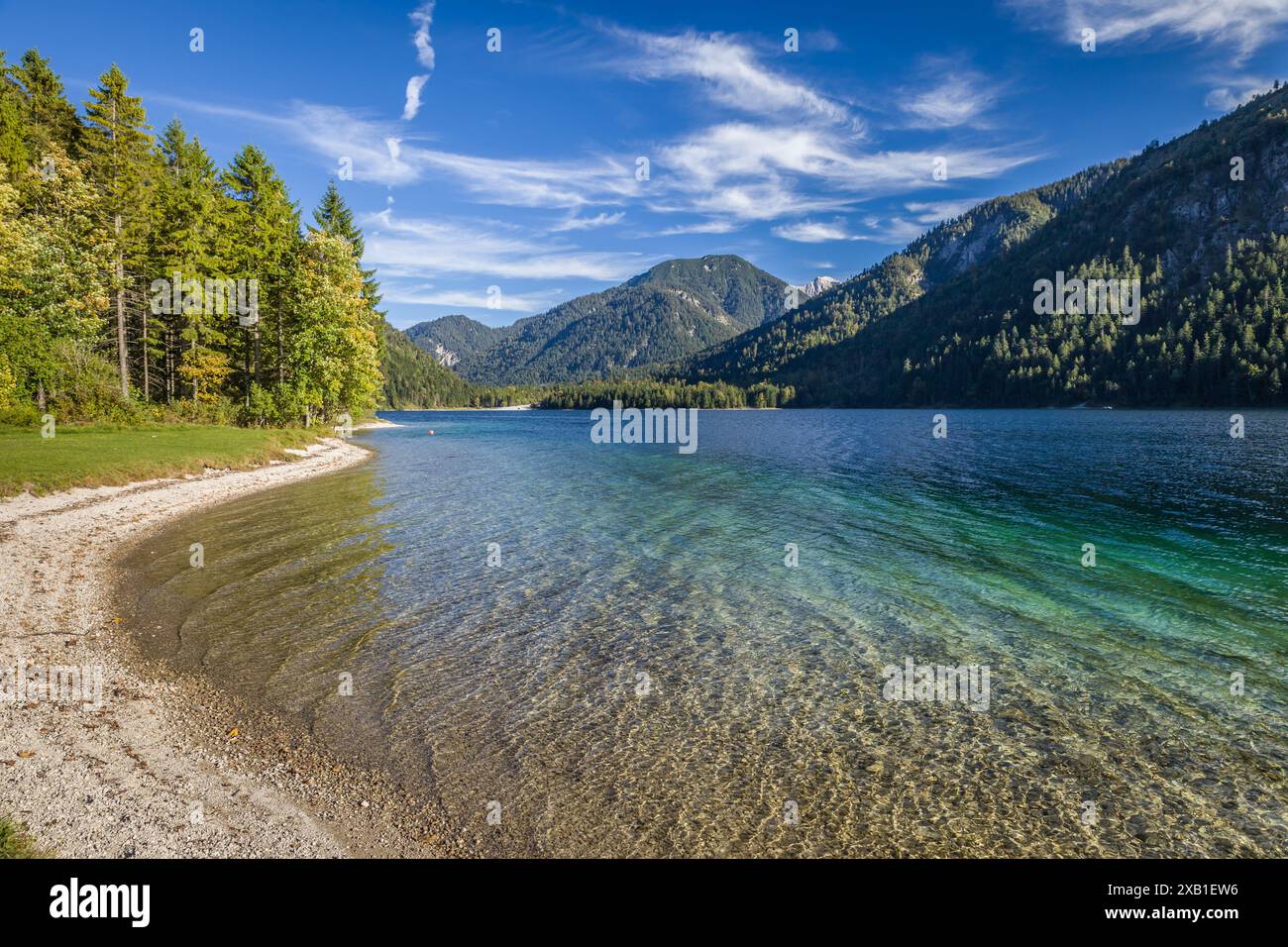 geography / travel, Austria, Tyrol, Reutte in Tyrol, Plansee, ADDITIONAL-RIGHTS-CLEARANCE-INFO-NOT-AVAILABLE Stock Photo