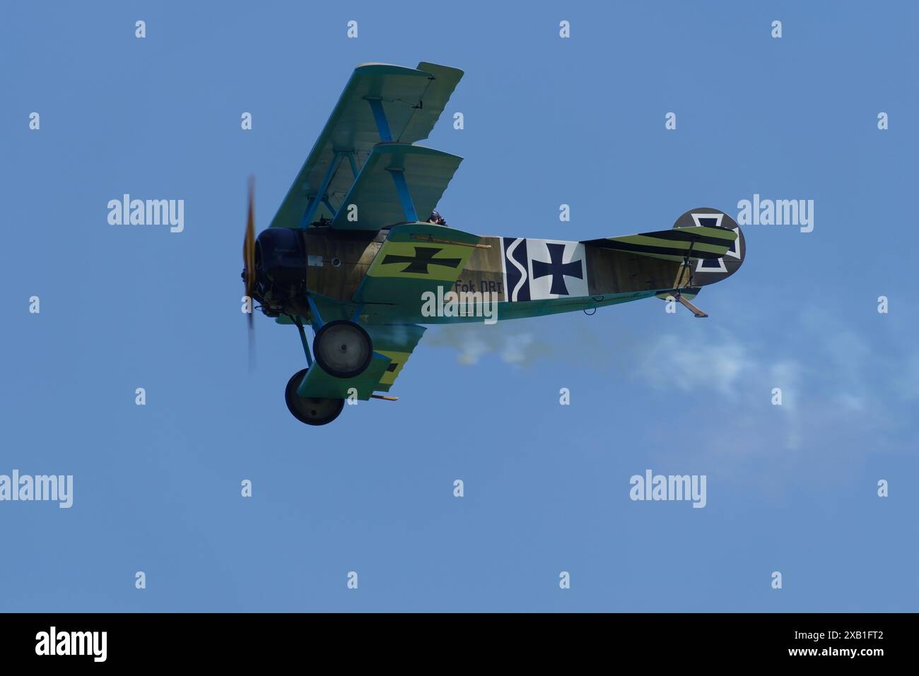 Fokker DR.1, Replica, 403-17, SE-XXZ, Shuttleworth Military Weekend, Old Warden, Biggleswade, England, United Kingdom Stock Photo