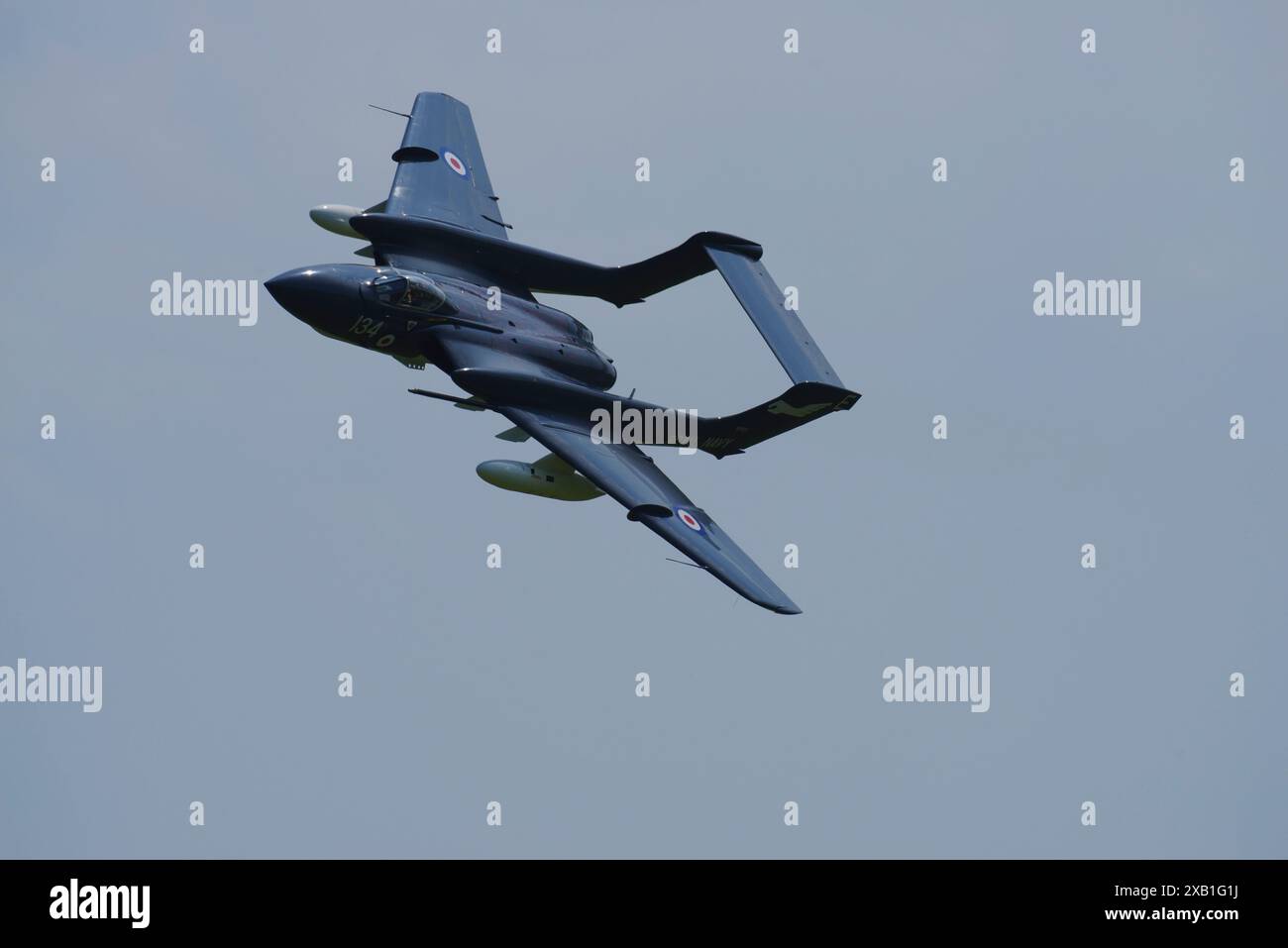 de Havilland, Sea Vixen, FAW 2, XP924, G-CVIX, Shuttleworth, Flying Display, Old Warden, Biggleswade, Bedfordshire, England, United Kingdom Stock Photo