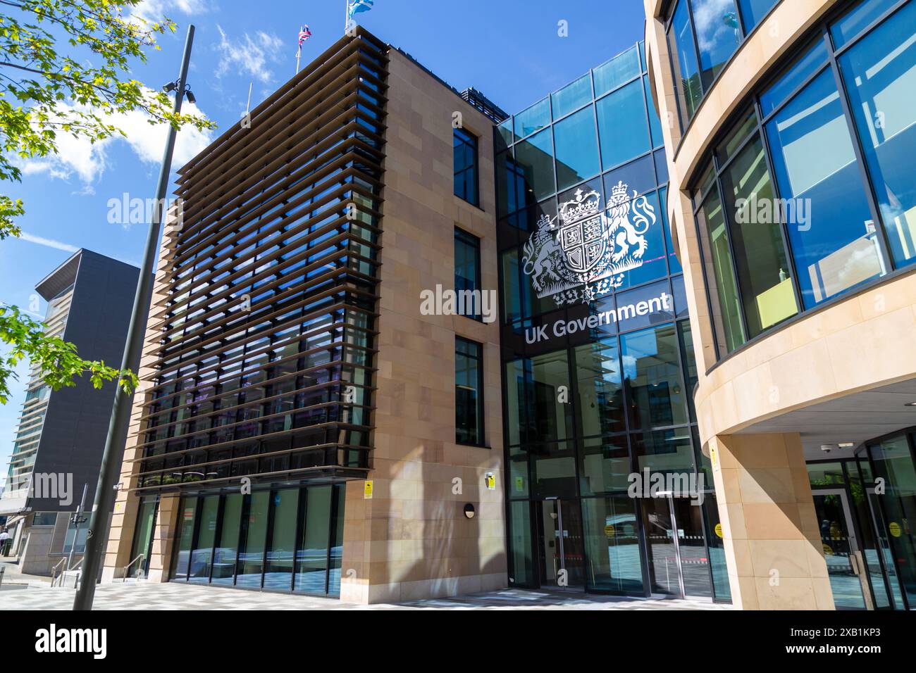 Queen Elizabeth House, UK Government Hub in Edinburgh, Scotland Stock Photo