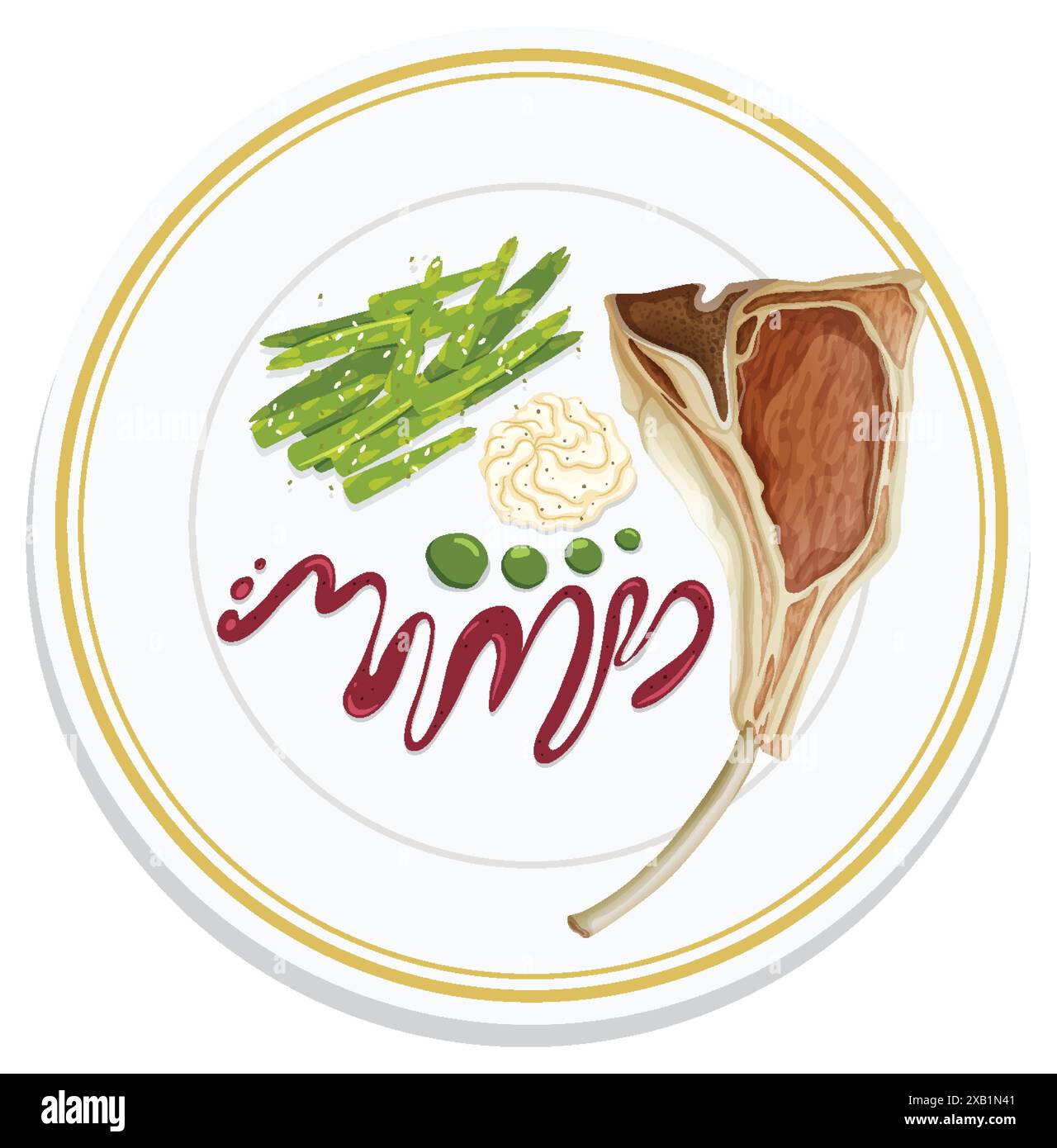 Appetizing lamb Stock Vector Images - Alamy