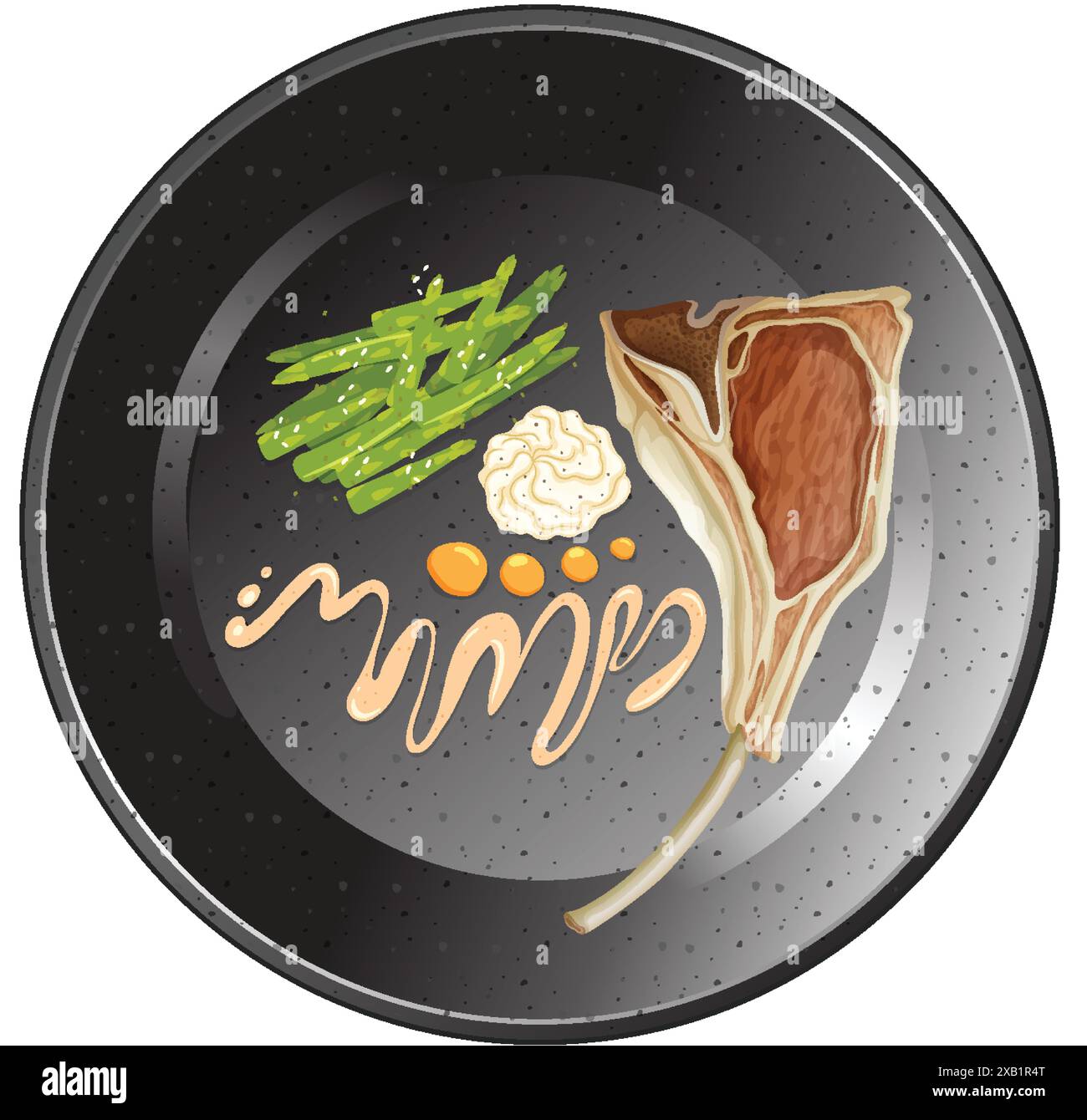 Elegant plate roasted lamb hi-res stock photography and images - Alamy