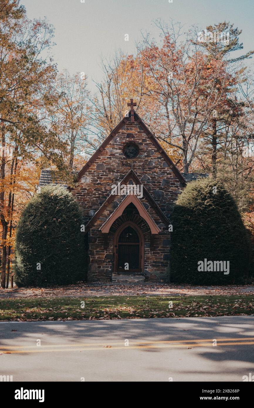 Church in Roaring Gap North Carolina Stock Photo - Alamy