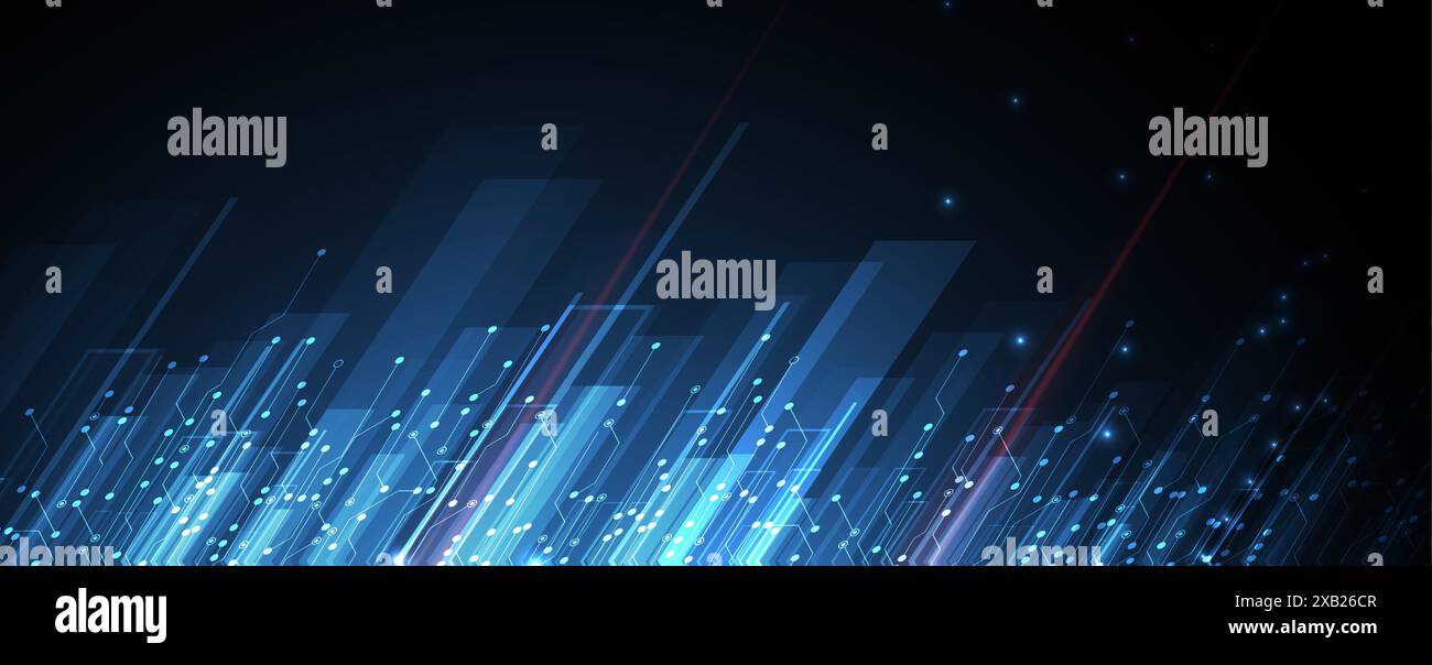 Abstract Computer technology background. network visual connection ...