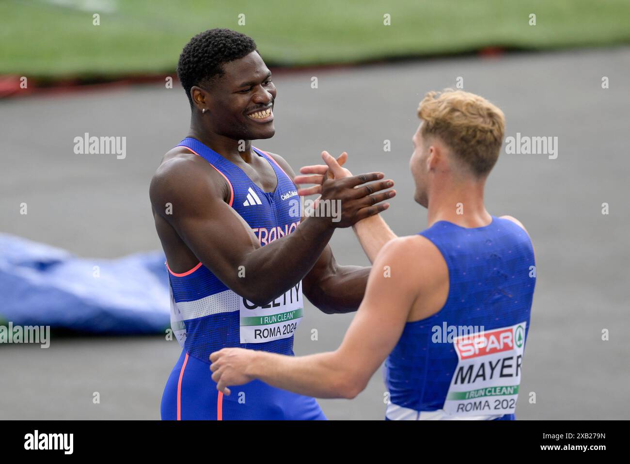 France’s Makenson Gletty competes 100m Decathlon Men during the 26th