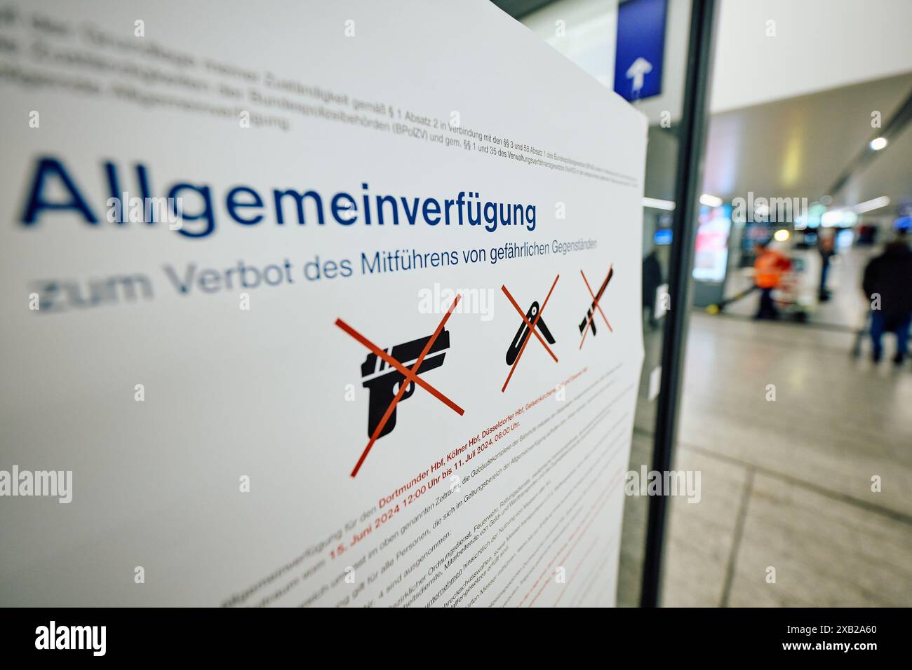 Dortmund, Germany. 10th June, 2024. A general decree banning the