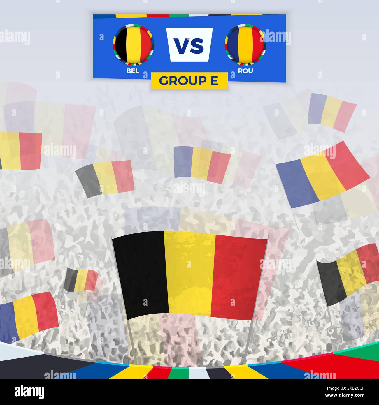 Euro 2024 romania fans Stock Vector Images Alamy