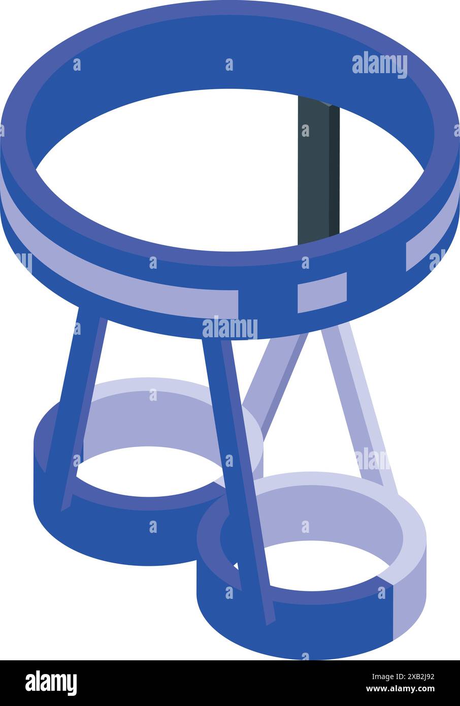 Climbing harness protecting while climbing high mountains and rocks Stock Vector