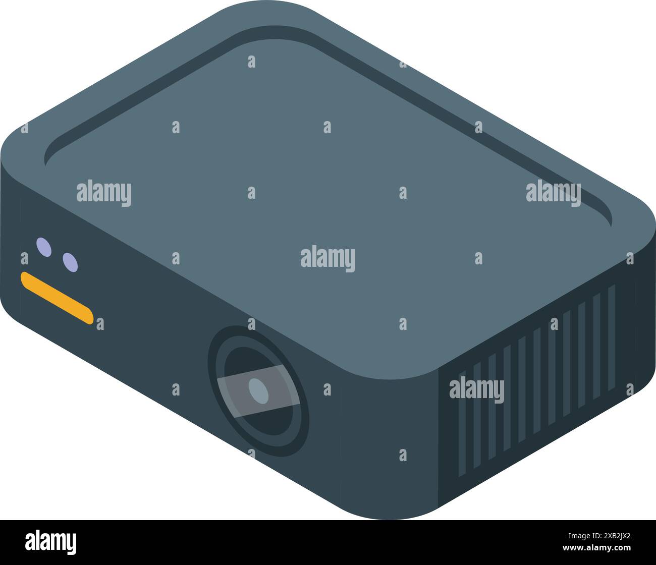 Modern digital projector for showing presentations and videos Stock Vector