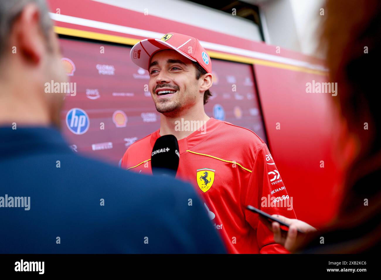 #16 Charles Leclerc (MCO, Scuderia Ferrari HP), F1 Grand Prix of Canada at Circuit Gilles-Villeneuve on June 6, 2024 in Montreal, Canada. (Photo by HOCH ZWEI) Stock Photo