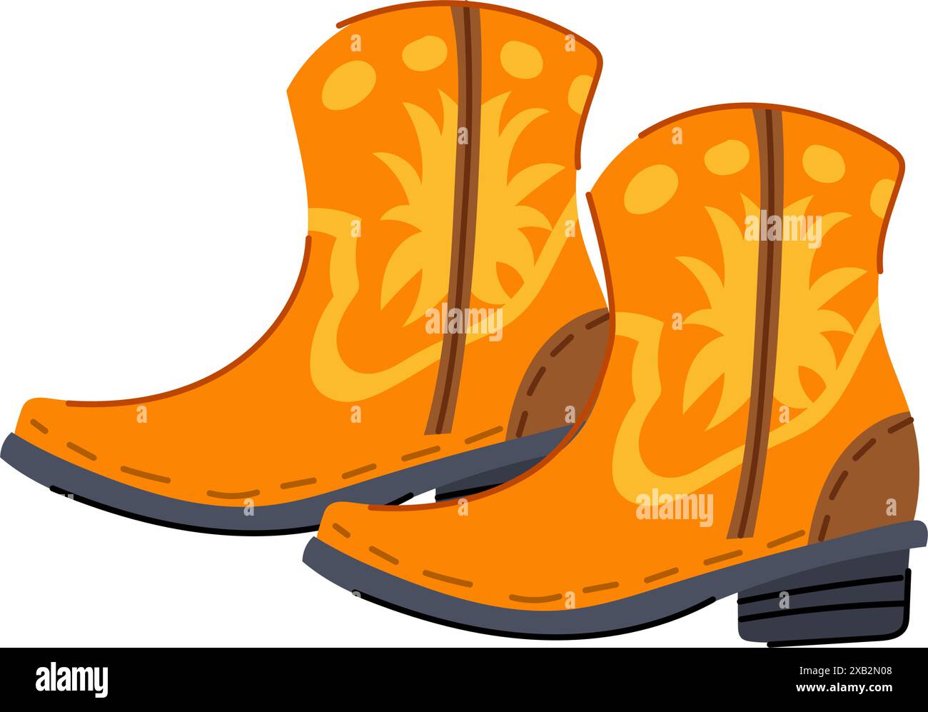 girl cowgirl boots cartoon vector illustration Stock Vector Image & Art