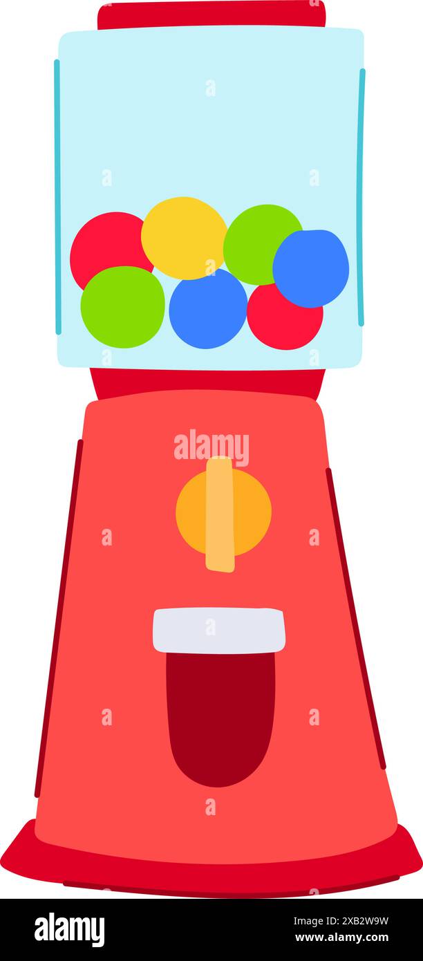 online lotto ball machine cartoon vector illustration Stock Vector ...