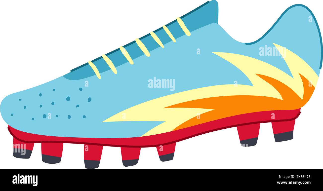 shoe soccer boots cartoon vector illustration Stock Vector Image & Art ...