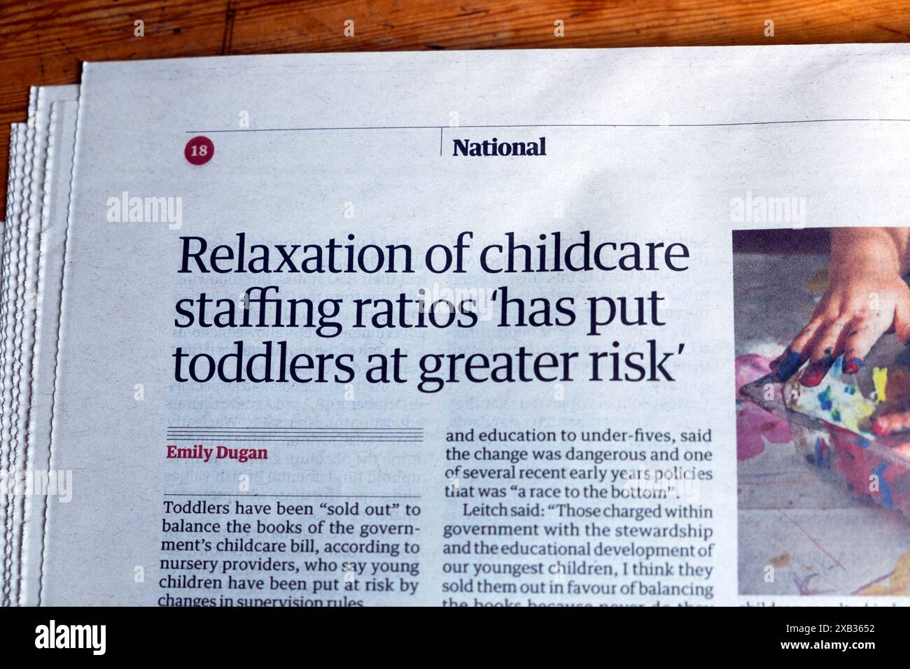 'Relaxation of childcare staffing ratios 'has put toddlers at greater