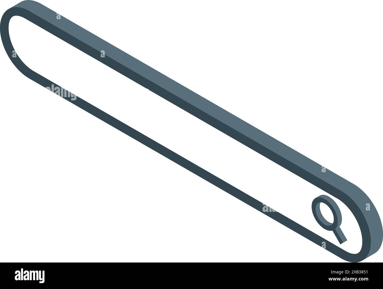 Empty search string in browser search bar is waiting for search request Stock Vector