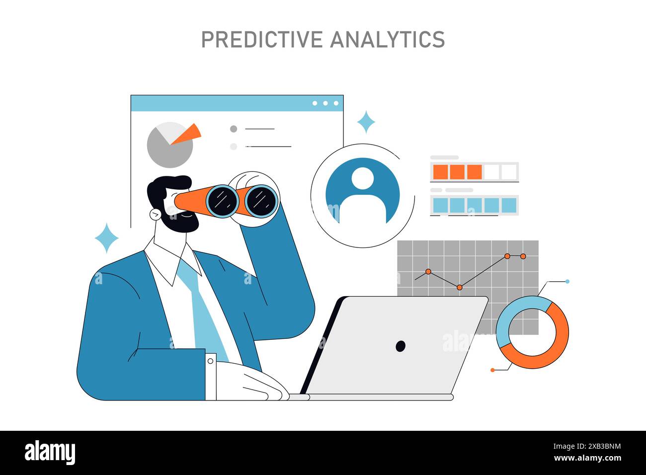 Predictive Analytics in HR concept Business professional using advanced ...