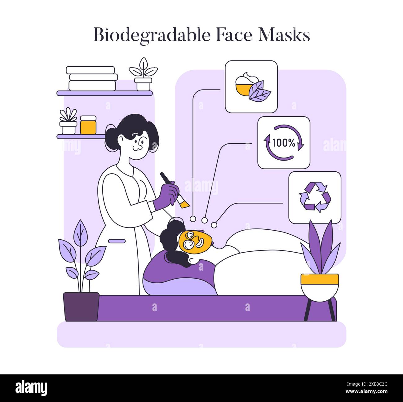 Skincare innovation concept. A relaxing spa treatment using ...