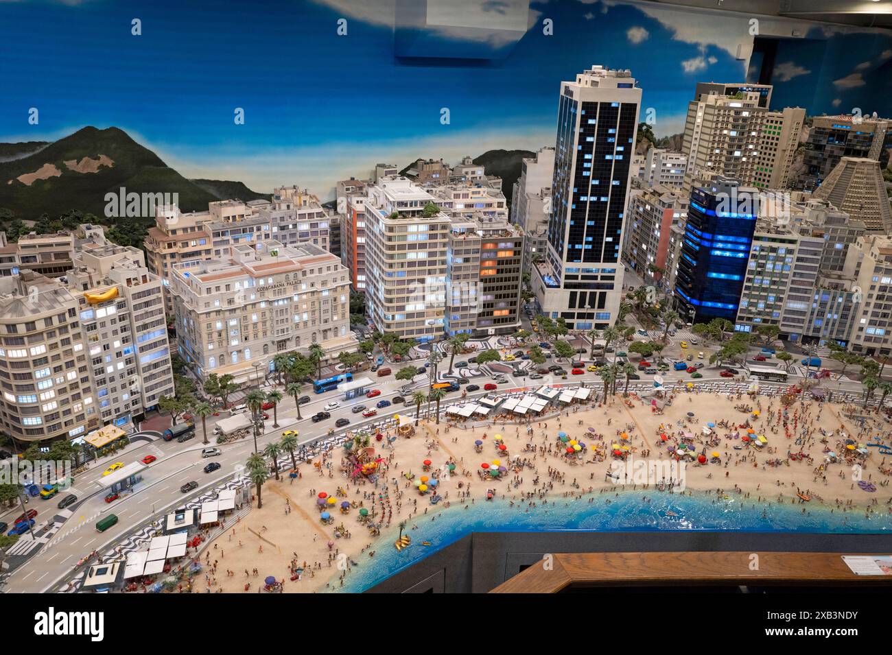 The Rio de Janeiro section at Miniature Wonderland, Hamburg, Germany Stock Photo
