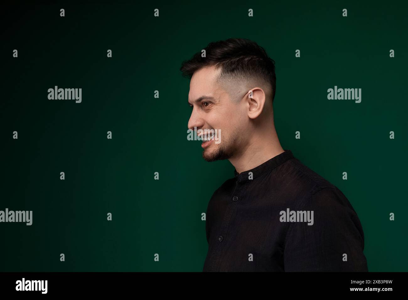 Bald head shaved hair black hi-res stock photography and images - Alamy
