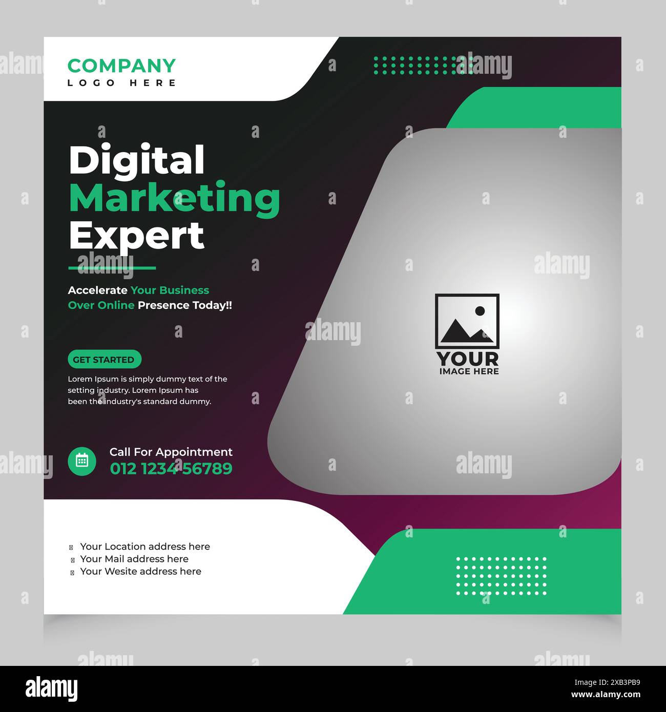 Corporate Flyer Templates for Seamless Brand Consistency Stock Vector