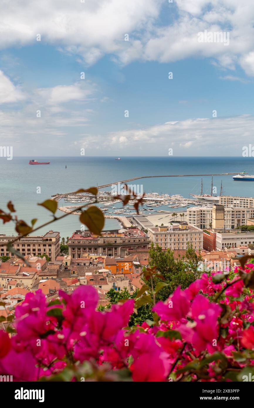 Salerno city and port Stock Photo Alamy