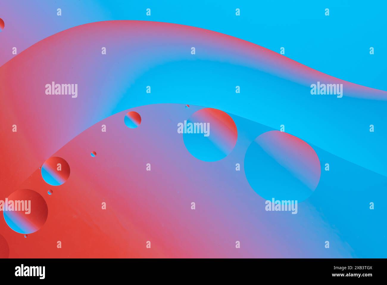 Red and blue abstract design with smooth lines and gradient colors ...