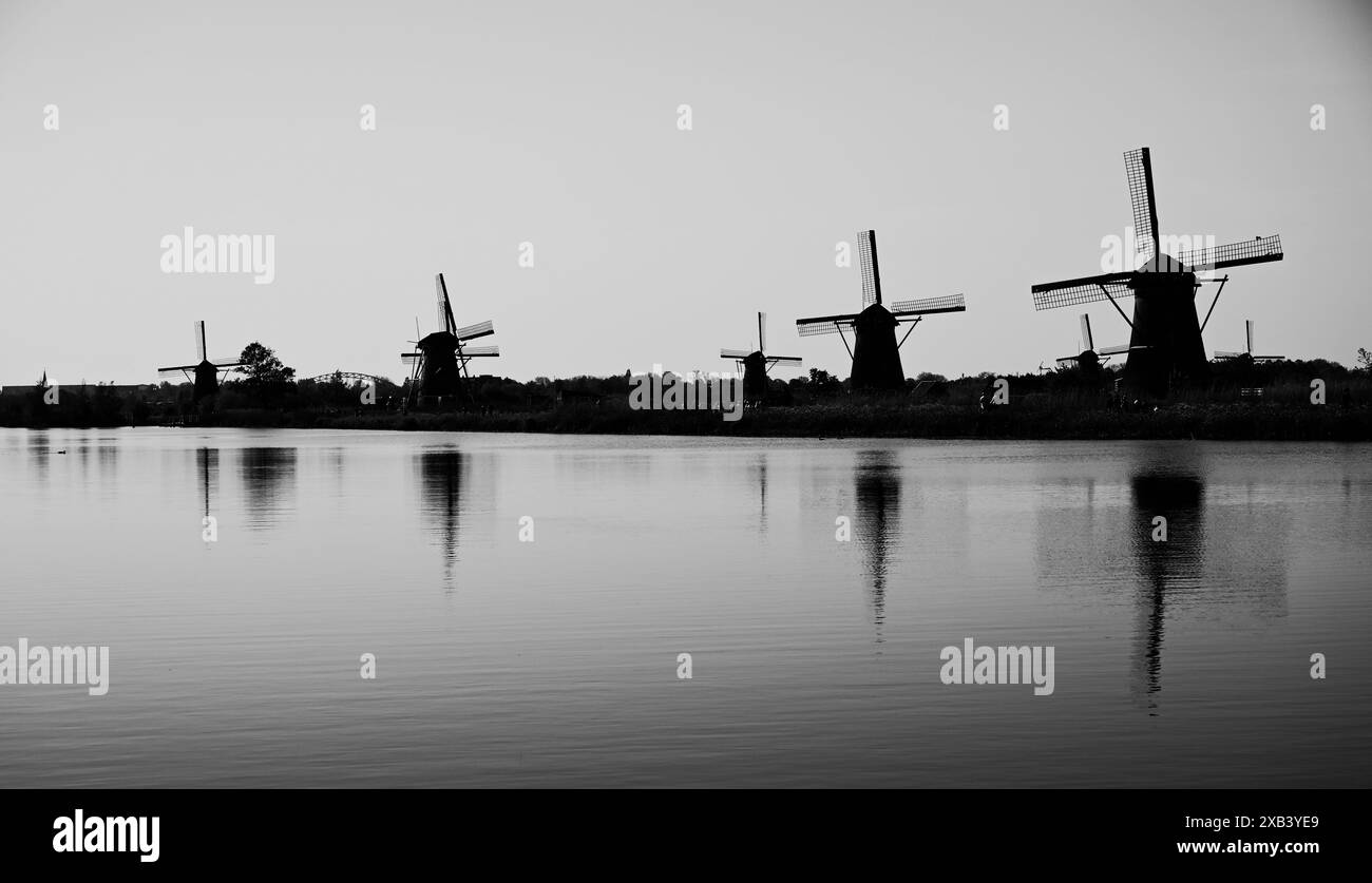 Windmill world heritage site Black and White Stock Photos & Images - Alamy