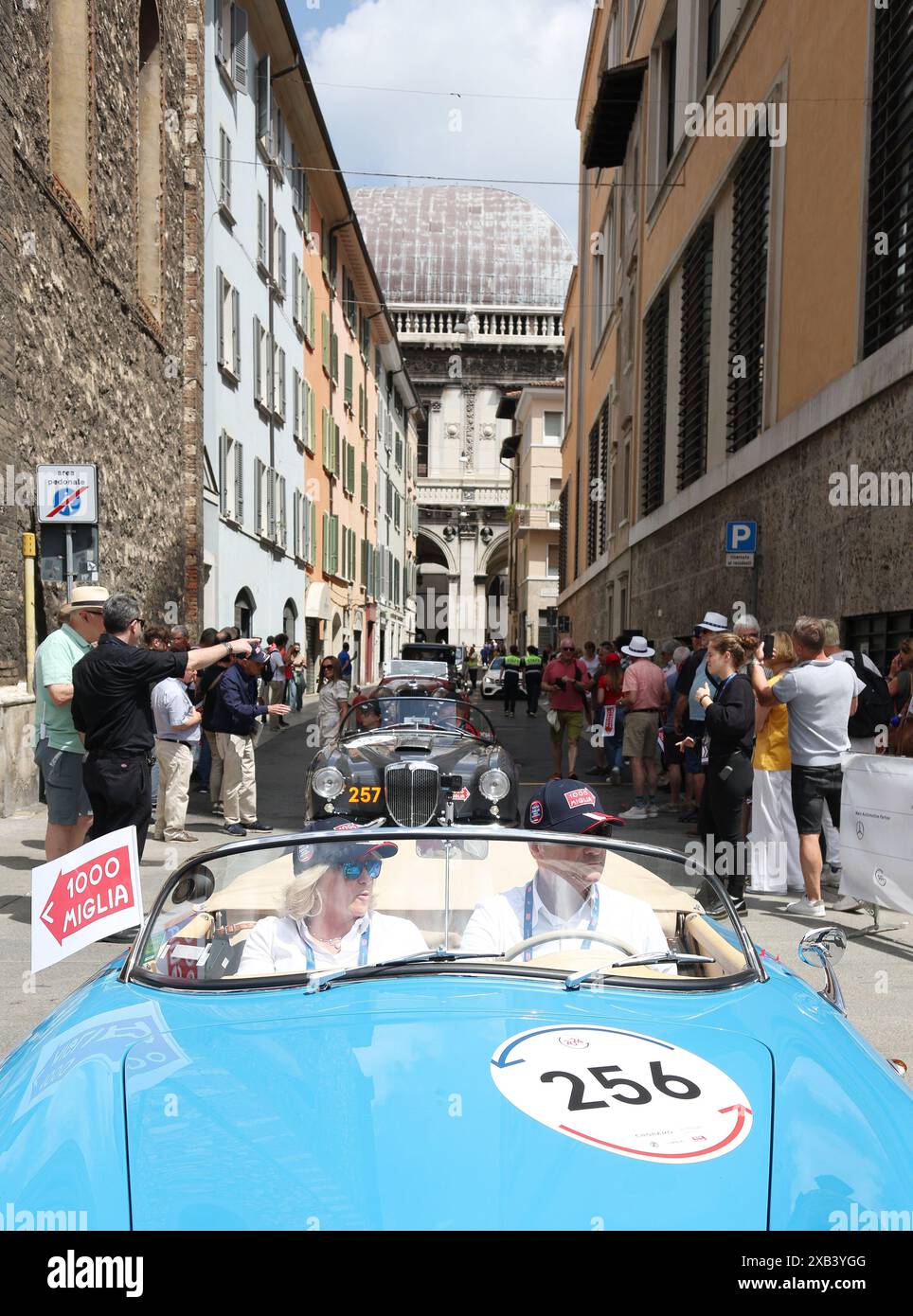 Brescia, Italia. 10th June, 2024. Punzonatura Mille Miglia 2024, Italia