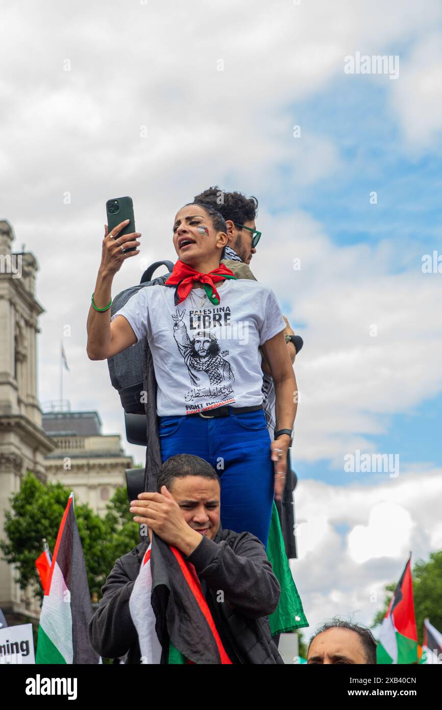 National March For Palestine 08/06/24 Stock Photo - Alamy