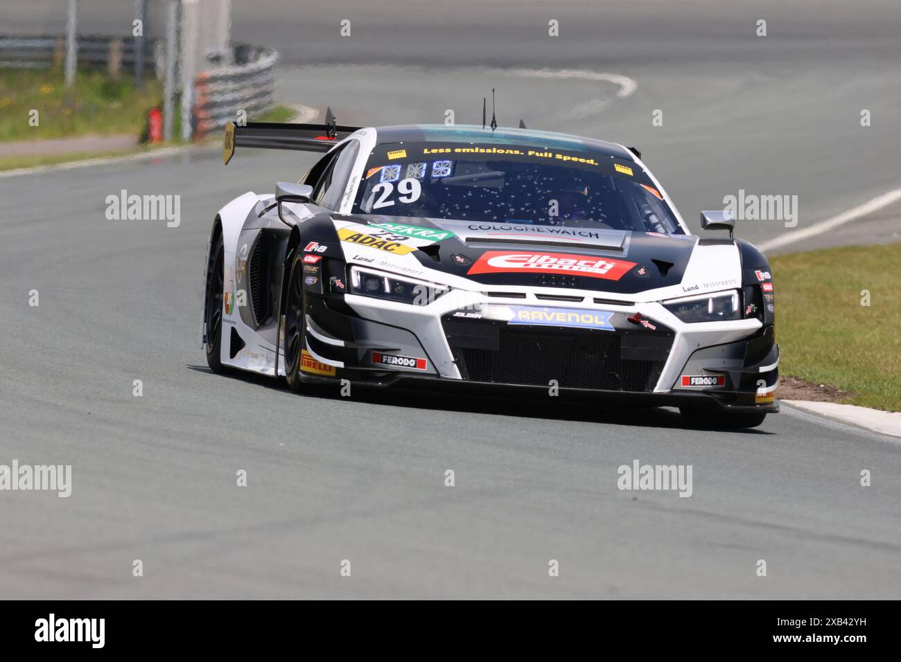 Sandro Holzem (DEU) / Juliano Holzem (DEU), #29, Audi R8 LMS GT3 Evo II, Team: Land Motorsport (DEU),  Motorsport, ADAC GT Masters, Circuit Zandvoort, Rennen 4, Sonntag, 09.06.2024  Foto: Eibner-Pressefoto/Juergen Augst Stock Photo