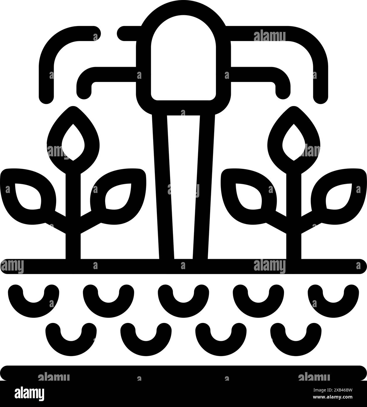 Drip irrigation farming Black and White Stock Photos & Images - Alamy