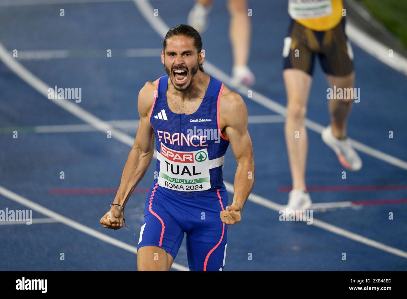 Rome, Italy. 09th June, 2024. Gabriel Tual of France wins the final of