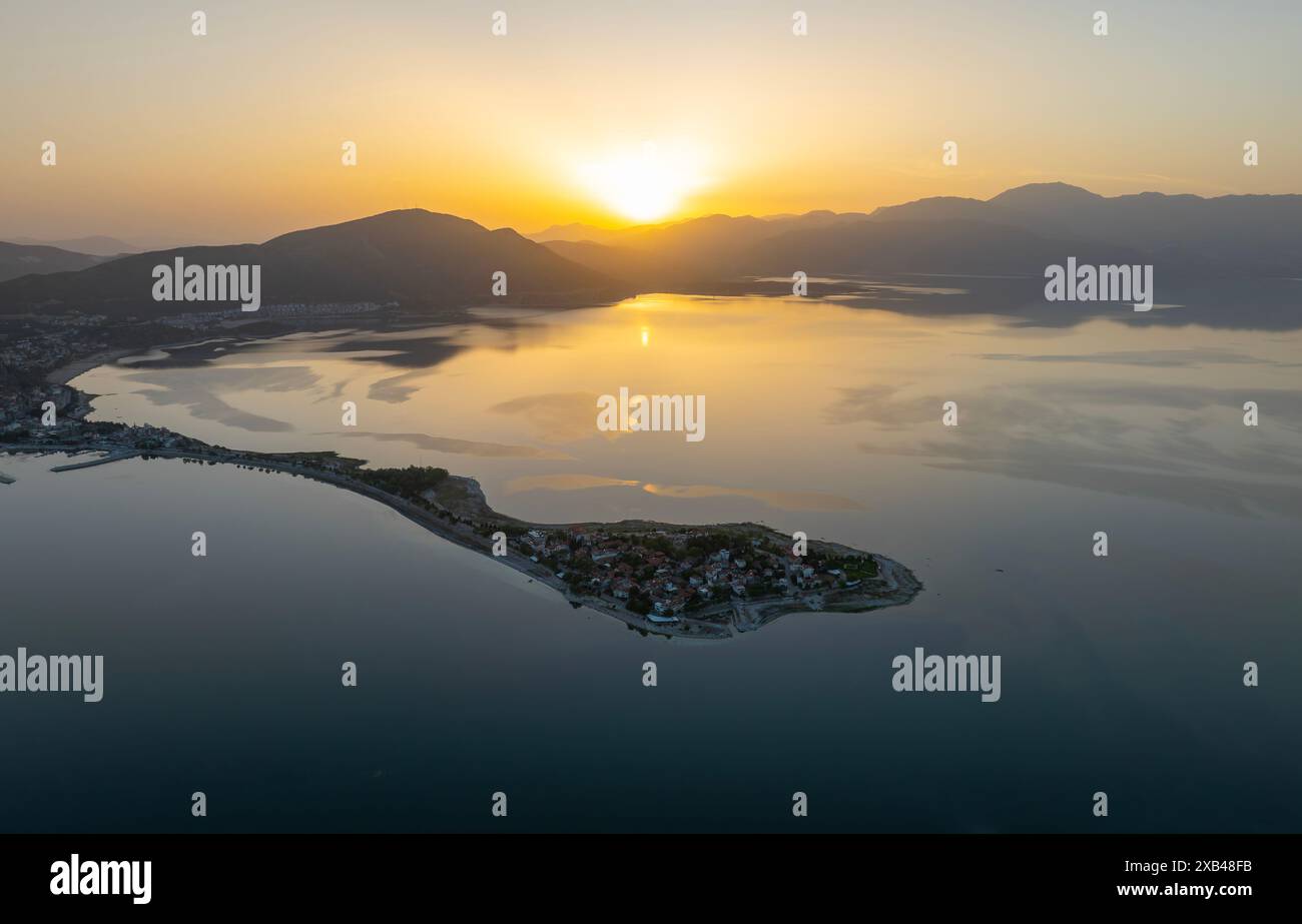 Lake Egirdir of Turkey is situated in the Isparta province. It is also ...