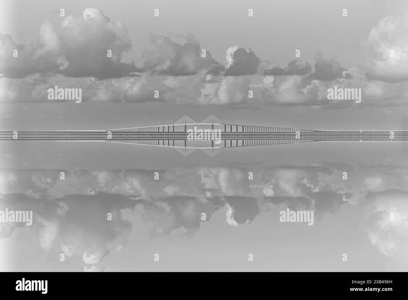 Sunshine Skyway Bridge St Petersburg Florida Tampa Bay Stock Photo - Alamy