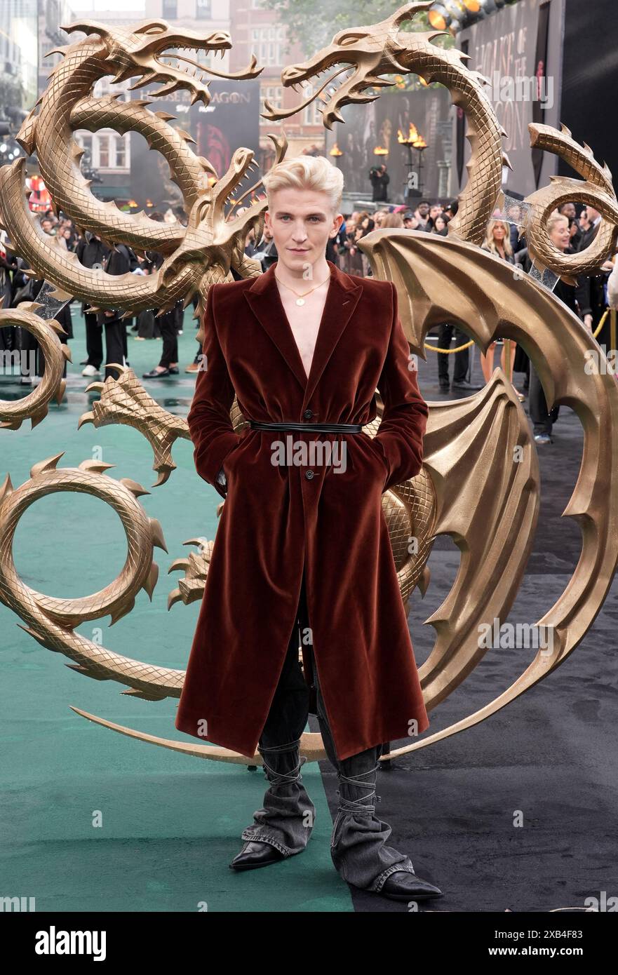 Ewan Mitchell attends the UK premiere of House of Dragon season two, at ...
