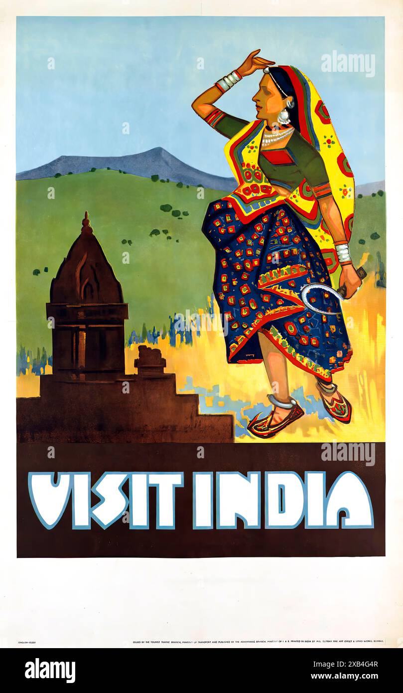 Visit india poster hi-res stock photography and images - Alamy