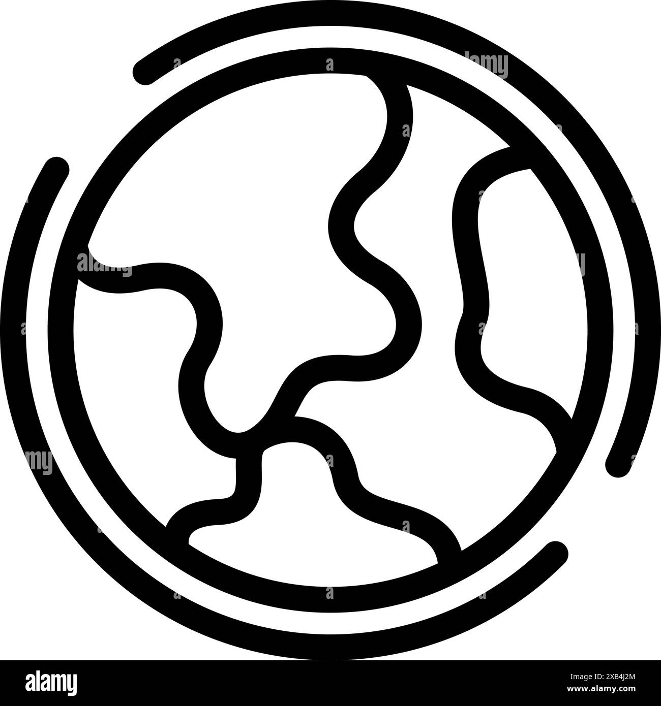 This simple icon of planet earth represents global business and ...