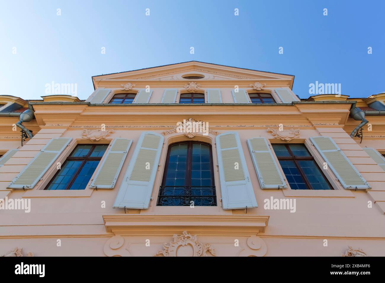 Stadion Castle Boennigheim, detail, facade, building, architecture ...