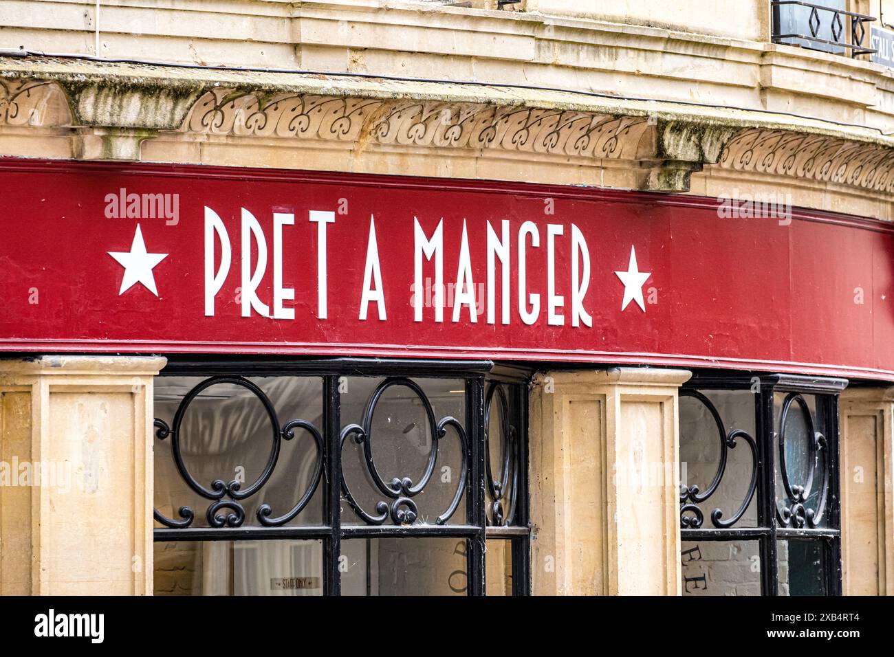 Signage, branding, logo and shopfront of Pret A Manger Stock Photo Alamy