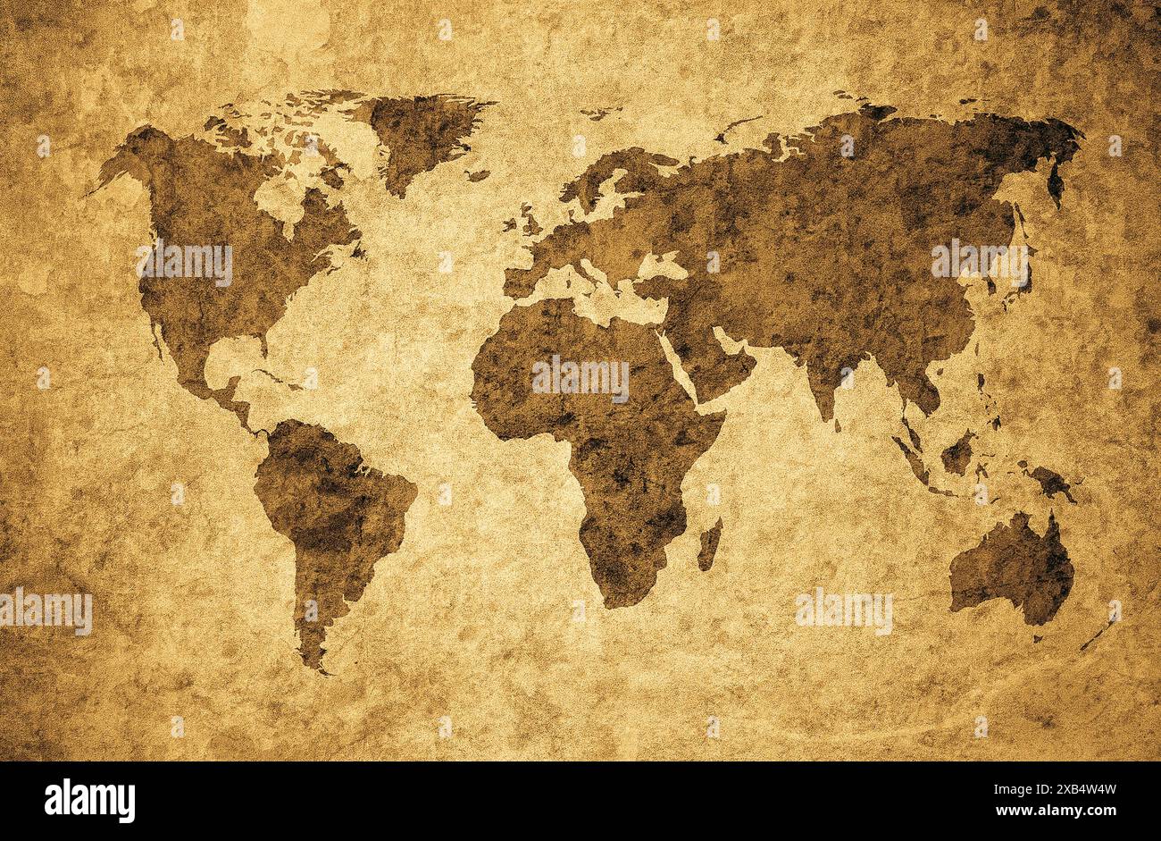 Old map of the world in grunge style. Perfect vintage background Stock ...
