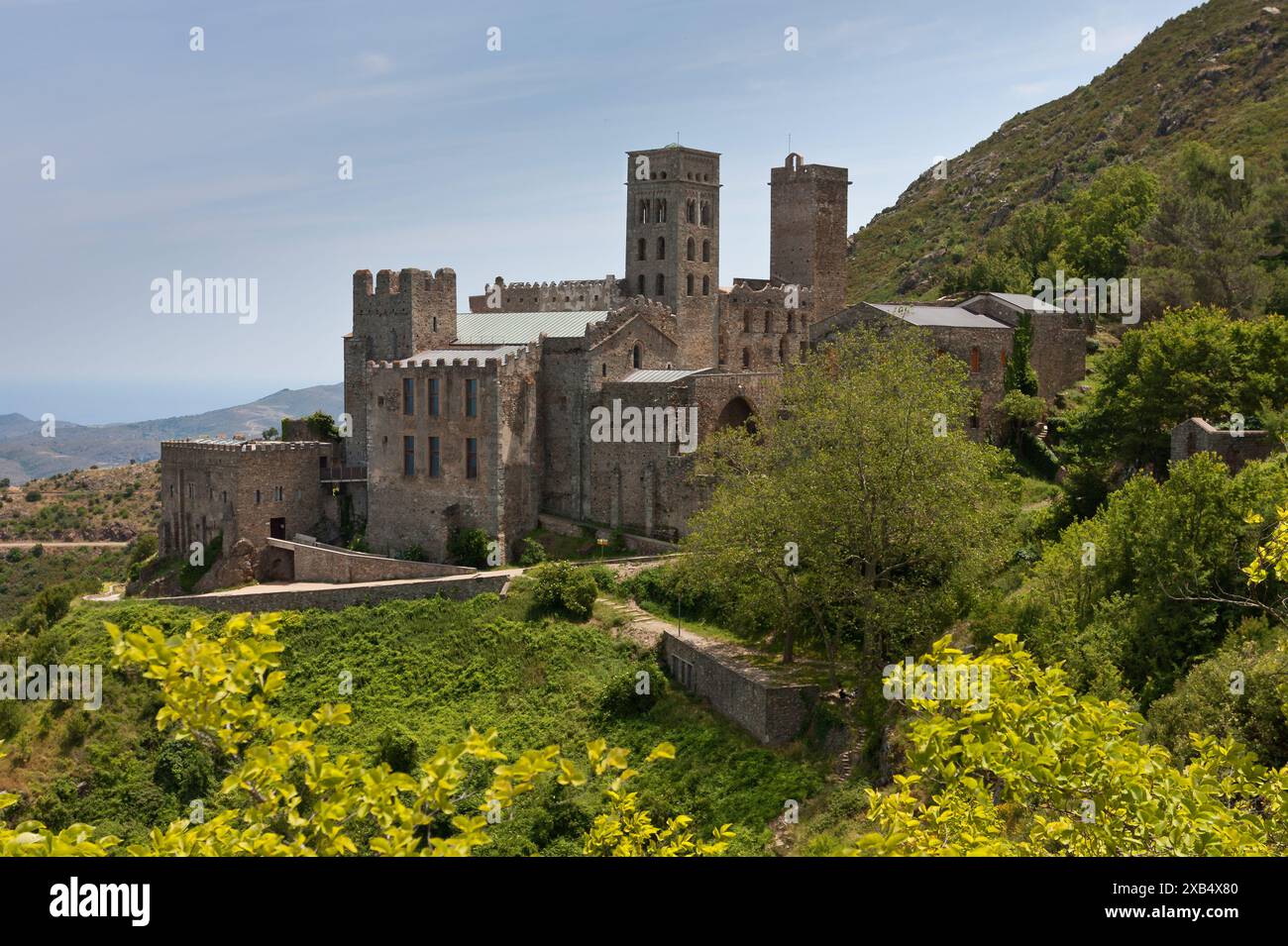 The Monastery of Sant Pere de Rodes is located on the Verdera mountain ...