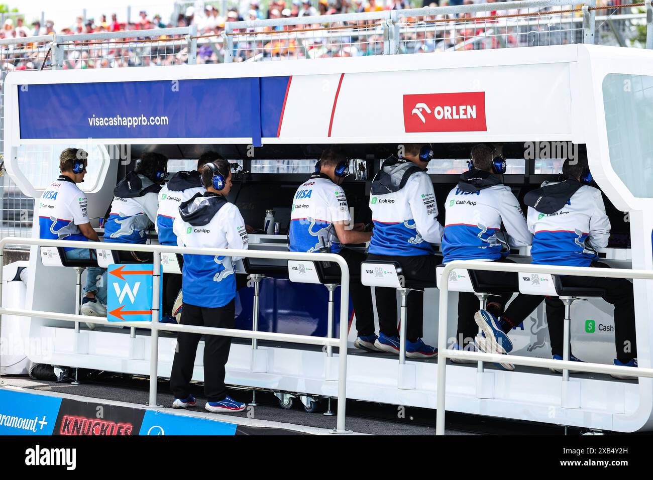 Visa Cash App RB F1 Team pitwall engineers during the Formula 1 AWS ...