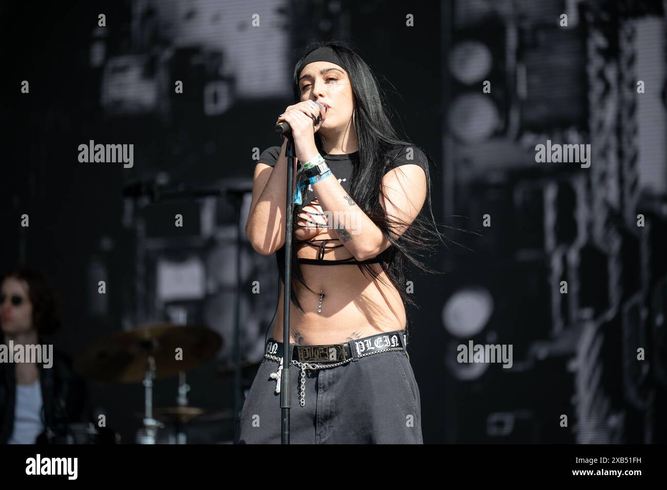 Manchester, UK. 08th June 2024. Madonna's daughter Lourdes Maria 'Lola' Ciccone Leon known as  Lolaholperforms at Parklife Festival 2024.  2024-09-08 Stock Photo