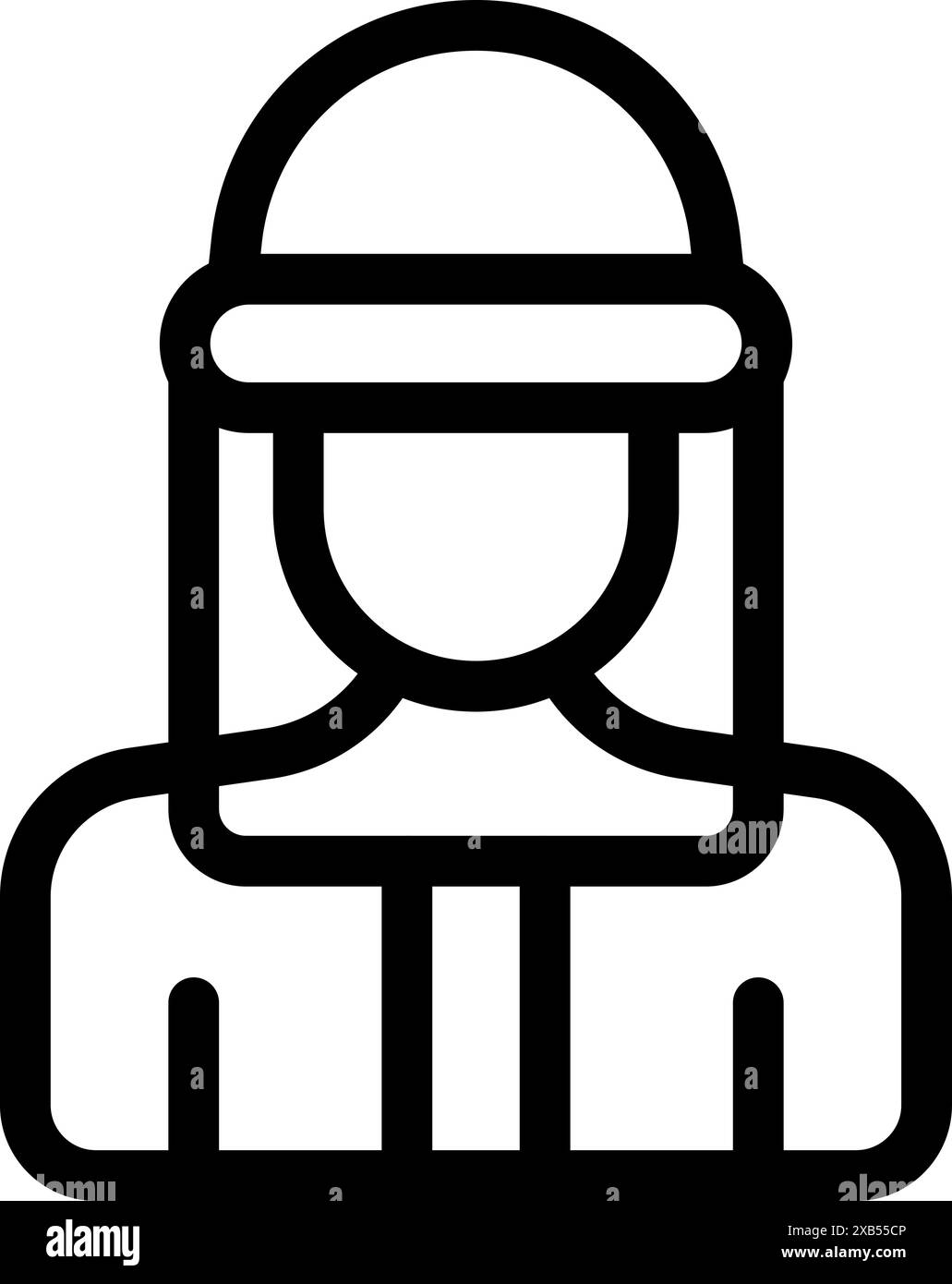 Female beekeeper wearing protective clothing is smiling behind her veil