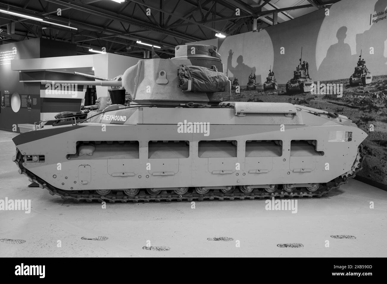Bovington.Dorset.United Kingdom.February 25th 2024.A Matilda 2 infantry tank from the second